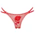 Panty Rose - moteriškos kelnaitės su rože - raudonos (S-L)