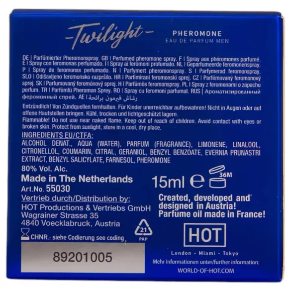 HOT Twilight - feromoninis kvepalai vyrams - 15ml - kvapnus