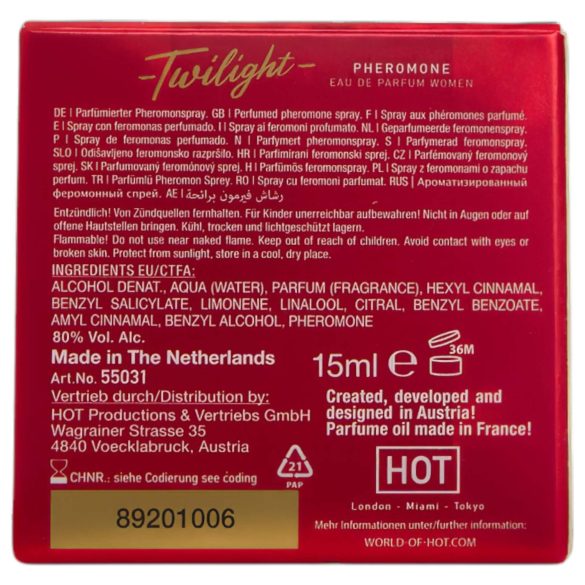 HOT Twilight - feromonų kvepalai moterims (15ml) - aromatingi