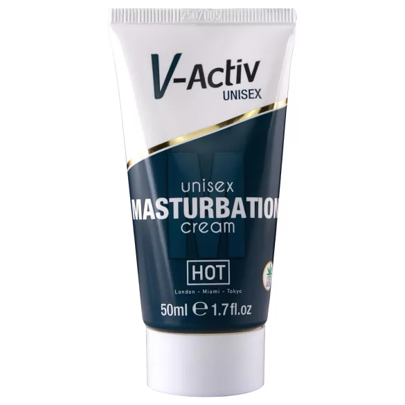 Hot V-Active - stimuliuojantis uniseks masturbacijos kremas (50 ml)