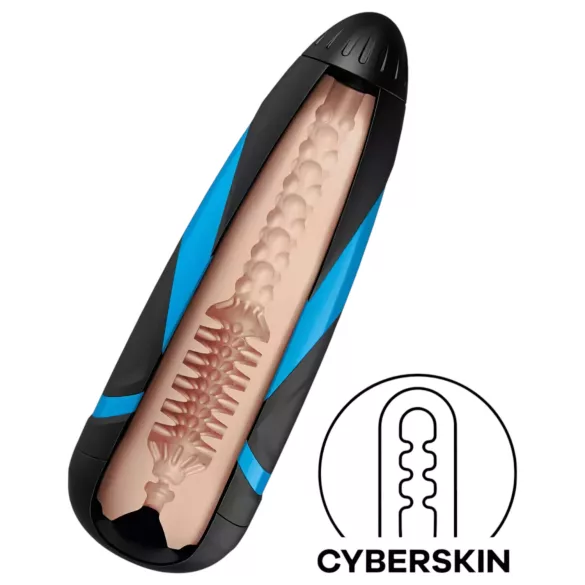 Satisfyer - masturbatoriaus įdėklas Tornado Bliss - tekstūruotas silikonas