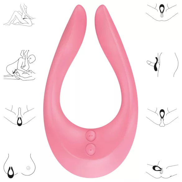 Satisfyer Endless Joy - poros vibratorius - įkraunamas - rožinis