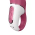 Satisfyer Petting Hippo - įkraunamas vandeniui atsparus vibratorius - rožinis