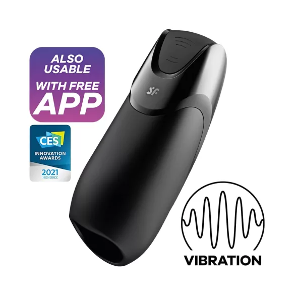 Satisfyer Men - masturbatorius vyrams - išmanusis - juodas