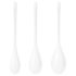 Satisfyer Yoni Power - baltų geišų rutulių rinkinys (3 vnt.)