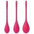 Satisfyer Yoni Power 1 - geišos kamuoliukų rinkinys - raudonas - 3 vnt