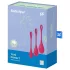 Satisfyer Yoni Power 1 - geišos kamuoliukų rinkinys - raudonas - 3 vnt