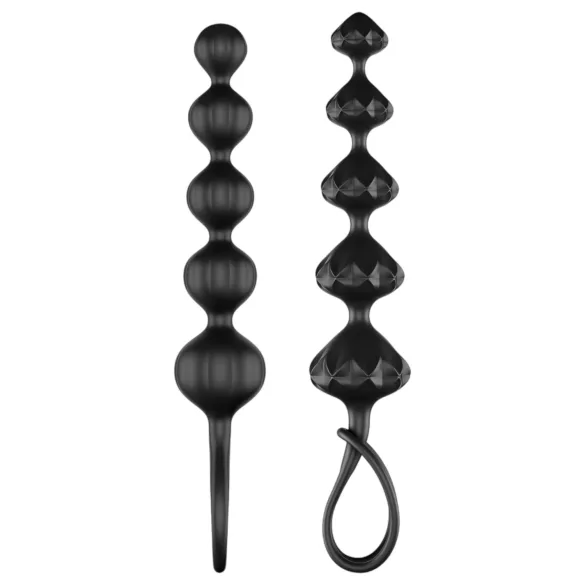 Satisfyer Love Beads - analinių karoliukų rinkinys - juodas