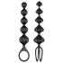 Satisfyer Love Beads - analinių karoliukų rinkinys - juodas