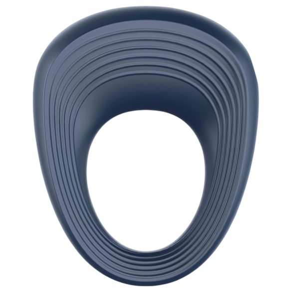 Satisfyer Power Ring - vibruojantis vandeniui atsparus penio žiedas - pilkas
