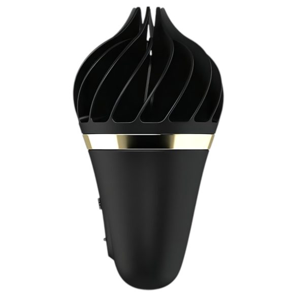 Satisfyer Sweet Treat - klitorio vibratorius su sukimu - įkraunamas, juodas