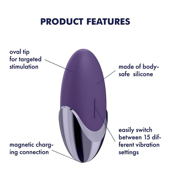 Satisfyer Purple Pleasure - įkraunamas klitorio vibratorius (violetinis)
