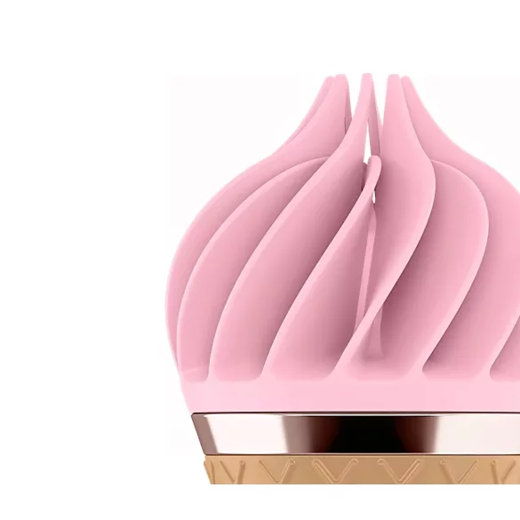 Satisfyer Sweet Treat - įkraunamas, besisukantis klitorio vibratorius (rožinis-rudas)