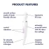 Satisfyer Wand-er Woman - vandeniui atsparus masažuojantis vibratorius (baltas)