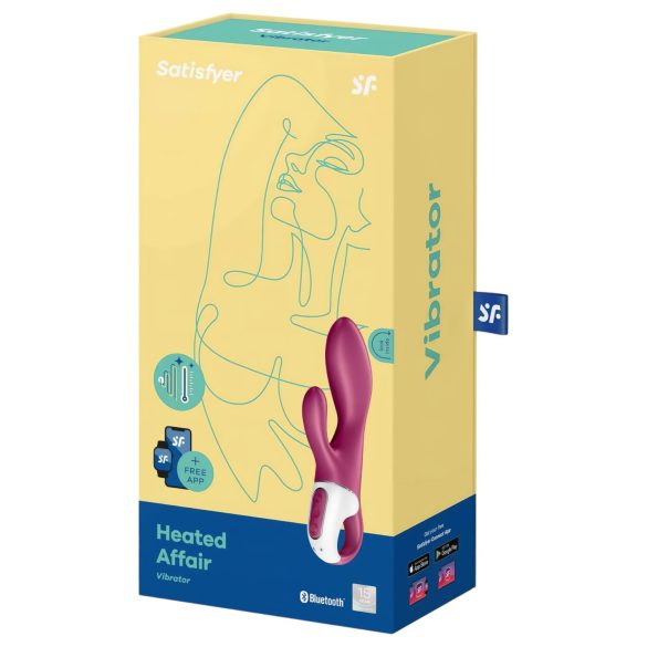 Satisfyer Heated Affair - klitorinis vibratorius su šildymu - raudonas