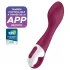 Satisfyer Hot Spot - G taško vibratorius su šildymu, įkraunamas, raudonas