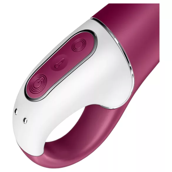 Satisfyer Hot Spot - G taško vibratorius su šildymu, įkraunamas, raudonas