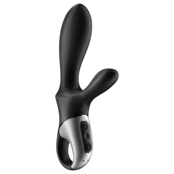 Satisfyer Heat Climax+ - analinis vibratorius su šildymu - juodas