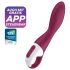 Satisfyer Heated Thrill - išmanusis šildantis vibratorius (raudonas)
