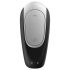 Satisfyer Double Fun - išmanus, atsparus vandeniui porų vibratorius (juodas)