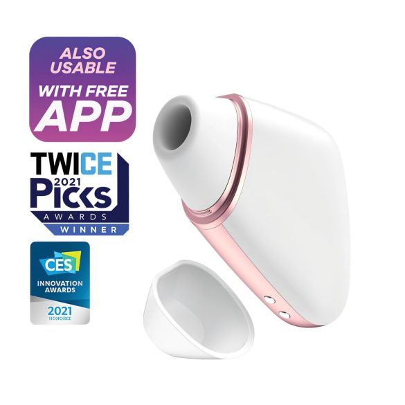 Satisfyer Love Triangle - protingas oro bangų klitorio stimuliatorius (baltas)