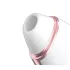 Satisfyer Love Triangle - klitorinis stimuliatorius su oro bangomis - baltas