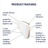 Satisfyer Love Triangle - protingas oro bangų klitorio stimuliatorius (baltas)