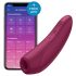 Satisfyer Curvy 1+ - klitorio stimuliatorius su oro bangomis - raudonas