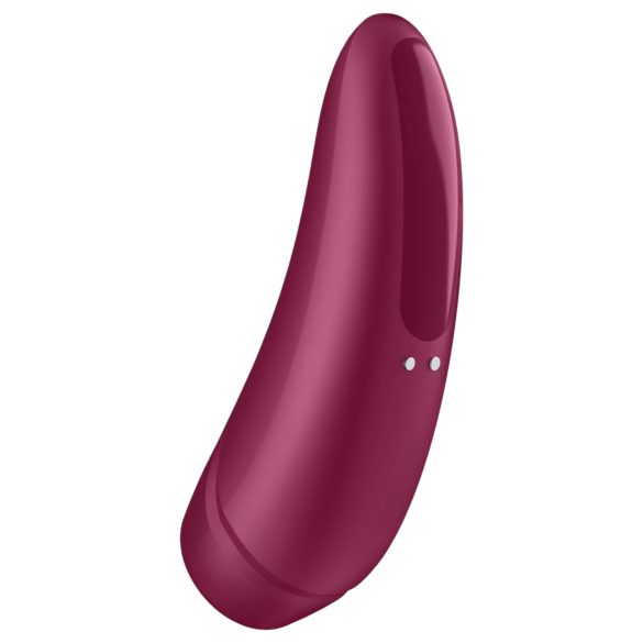 Satisfyer Curvy 1+ - klitorio stimuliatorius su oro bangomis - raudonas