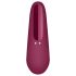 Satisfyer Curvy 1+ - klitorio stimuliatorius su oro bangomis - raudonas