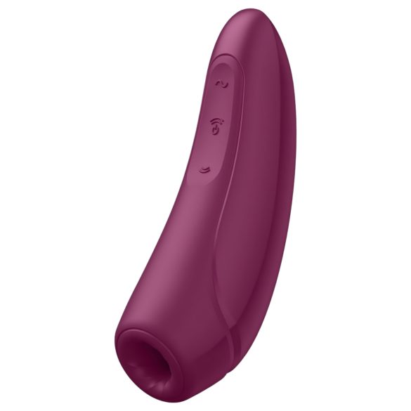 Satisfyer Curvy 1+ - klitorio stimuliatorius su oro bangomis - raudonas