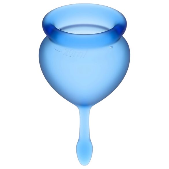 Satisfyer Feel Good - menstruacinė taurelė rinkinys - mėlyna - 2 vnt