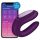 „Satisfyer Double Joy“ – išmanus, vandeniui atsparus porų vibratorius (violetinis)