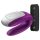 Satisfyer Double Fun - išmanusis porų vibratorius (purpurinis)