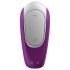 Satisfyer Double Fun - išmanusis porų vibratorius (purpurinis)