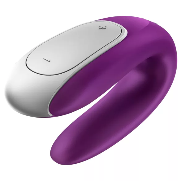 Satisfyer Double Fun - programėle valdomas porų vibratorius (violetinis)