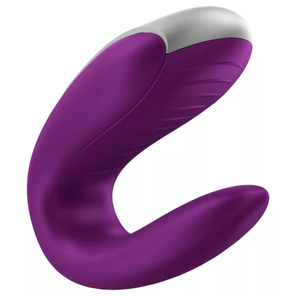 Satisfyer Double Fun - programėle valdomas porų vibratorius (violetinis)