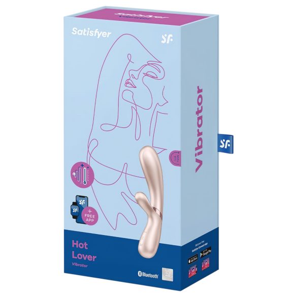 Satisfyer Hot Lover - išmanusis vibratorius - sidabrinis