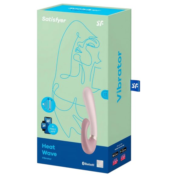 Satisfyer Heat Wave - vibruojantis triušio tipo vibratorius su šildymu