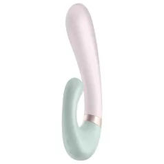   Satisfyer Heat Wave - išmanus šildantis vibratorius su rankena - mėtų spalvos