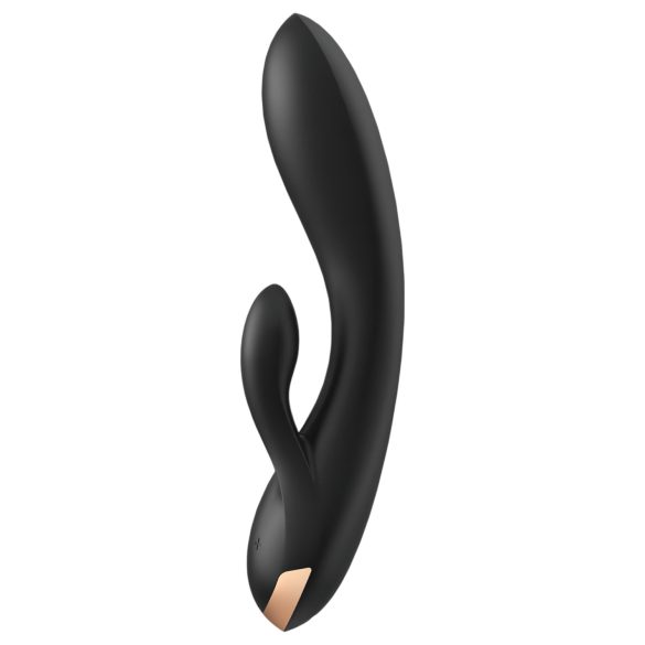 Satisfyer Double Flex - vibruojantis klitorio ir G taško masažuoklis - juodas