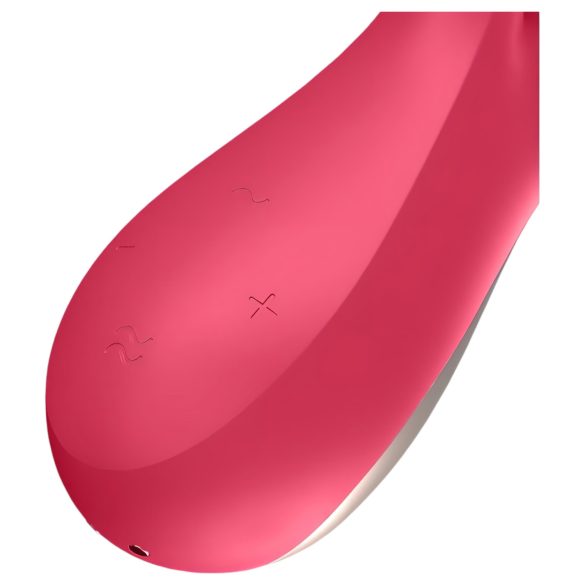 Satisfyer Mono Flex - išmanus vandeniui atsparus vibratorius (raudonas)