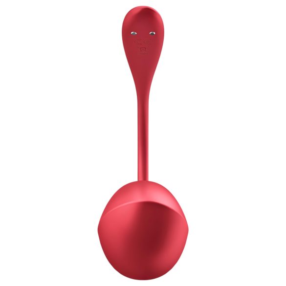 Satisfyer Shiny Petal - radijo valdymo vibruojantis kiaušinis (raudona)
