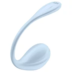   Satisfyer Smooth Petal - išmanus vibruojantis kiaušinėlis - mėlynas