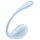 Satisfyer Smooth Petal - išmanus vibracinis kiaušinėlis (mėlynas)