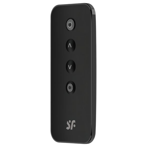 Satisfyer Ribbed Petal - vibruojantis kiaušinis su nuotoliniu valdymu - juodas