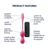 Satisfyer Love Birds 2 - programėle valdoma vibruojanti geišos kamuoliukas (rožinis)