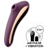 Satisfyer Dual Kiss - 2in1, vaginalinis ir klitorio vibratorius (purpurinis)