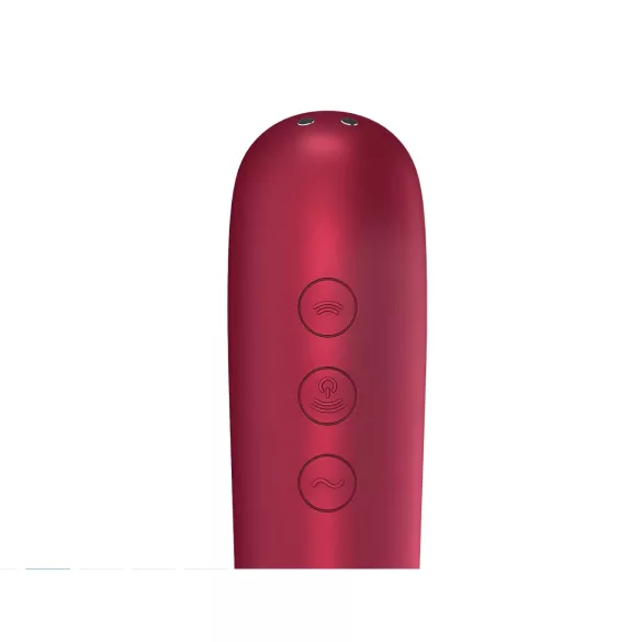 Satisfyer Dual Love - klitorio ir makšties vibratorius - raudonas