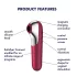 Satisfyer Dual Love - klitorio ir makšties vibratorius - raudonas